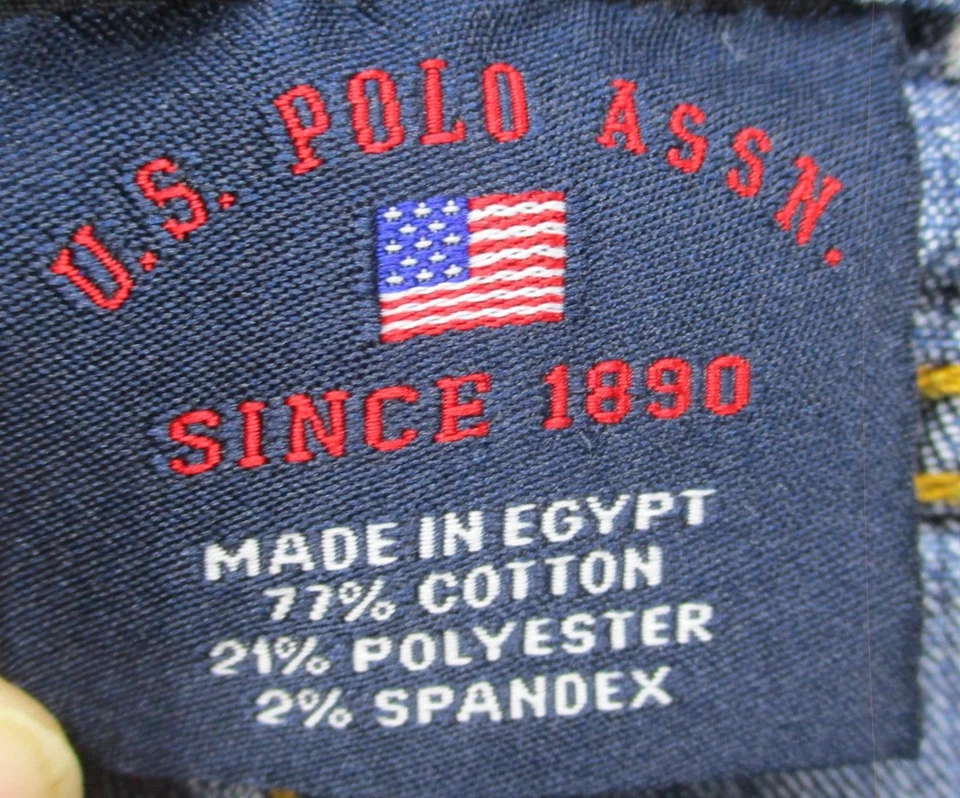 U.S. Polo Assn. Jean шорты женщин Juniors 11 синий джинсовой ткани эластичной повседневный карман - Изображение 3 из 4