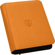 Toploader Binder,Holds 112 Toploaders, 4 Pocket Top Loader Binder for 3" x 4" Ri