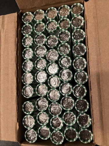 $250 Box of 2025 D Roosevelt Dimes 50 Rolls FREE Shipping