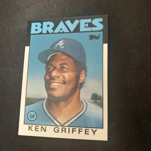 1986 Topps Traded Baseball Card #41T Ken Griffey Atlanta Braves NmMt Free Ship!