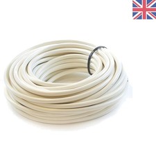 7 Metre 3-Core White Flex Electric Cable - Durable, Lightweight & Custom Length 2.71 per metre