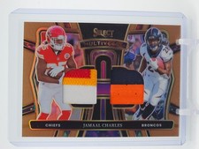 JAMAAL CHARLES 2024 SELECT MULTIVERSE DUAL COPPER PRIZM PATCH /49 #MP-JCS Q6438