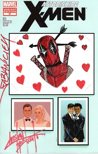 DEADPOOL OA SKETCH COVER SIGNED CHRISTIAN E. SANTO & CO-CREATOR FABIAN NICIEZA