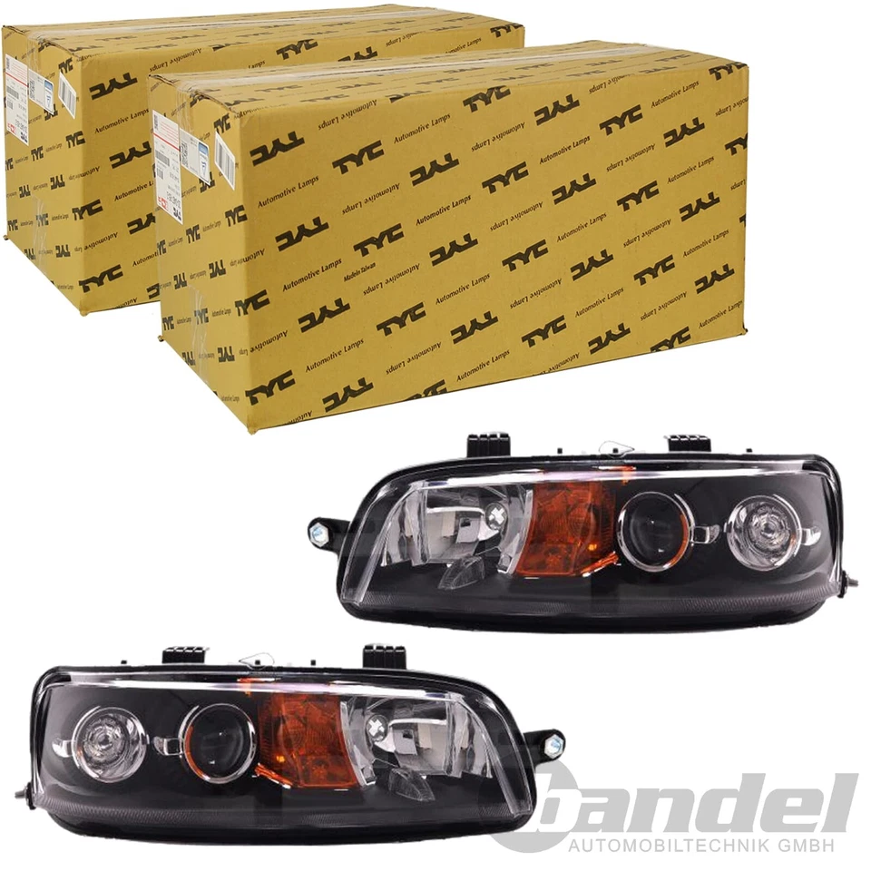 2x TYC H1/H1 SCHEINWERFER LINKS+RECHTS für FIAT PUNTO 188 MK2 VOR FACELIFT 2003