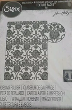 Tim Holtz Brand New Sizzix 3D TEXTURE FADES Embossing Folder Tapestry A6 