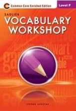 Vocabulary Workshop: Level F - paperback Jerome Shostak