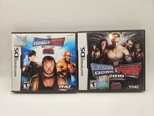 WWE Smackdown vs. Raw 2008 & 2010 Nintendo DS Complete CIB - Tested Lot Bundle