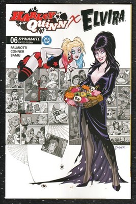 Harley Quinn X Elvira #6 CVR H 1:10 Incentive Amanda Conner Cookies Variant NM