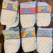 Blues Clues Diapers Size 2 Lot Of 10 Early 2000  s Diamond Pattern 2007 NOS VTG