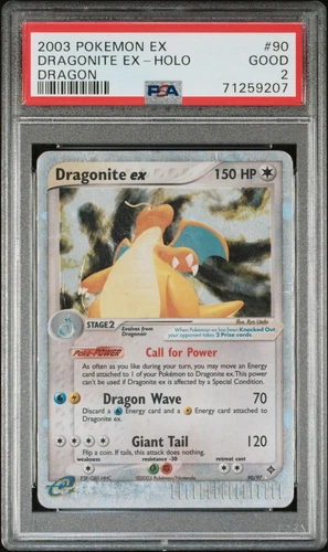 2003 Pokemon EX Dragonite EX Holo Dragon 90/97 PSA 2