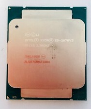  Lot of 2 Intel Xeon E5-2670 V3 2.3GHz 12-Core LGA2011 SR1XS Server Processor