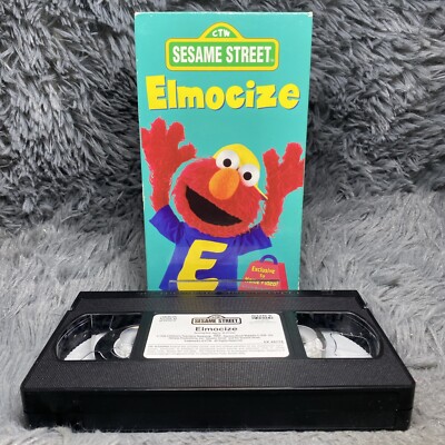 Elmocize VHS Tape 1996 Elmo Exercise Kids Workout Sesame Street Fitness Learning