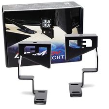 Hood Mount Windshield A-Pillar LED Ditch Light Bracket For Toyota FJ Cruiser