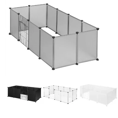 EUGAD Freilaufgehege Kunststoff Freigehege Erweiterbarer Auslauf für Kleintiere