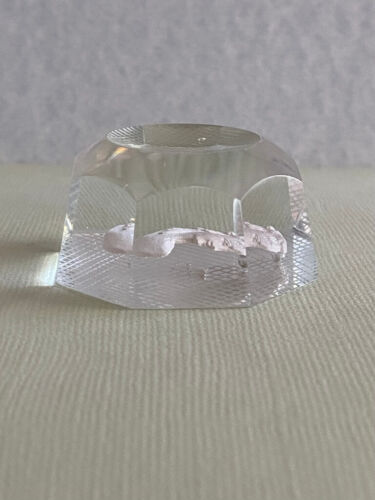 Pairpoint Briefbeschwerer Sulfid Büste mit ausgefallener 8+1 Facettierung Schraffur - Bild 3 von 14