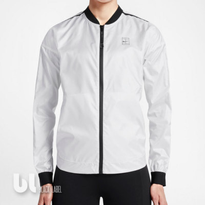 Nike Lab X Serena Soft Bomber Jacket Damen Sweatjacke Fitness Sport Jacke Weiss
