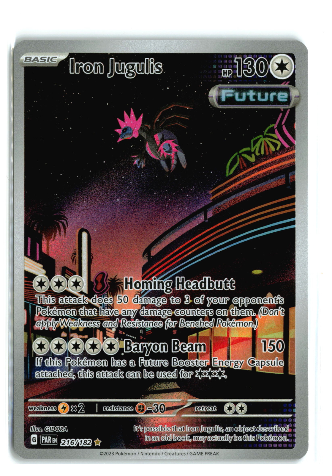 Iron Jugulis 216/182 Special Illustration Rare Full Art Pokemon TCG NM