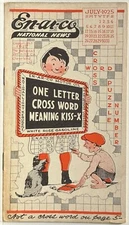 ENARCO MOTOR OIL WHITE ROSE GASOLINE JULY 1925 CROSSWORD PUZZLE BOOKLET