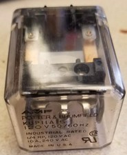 Potter  Brumfield KUP-11A15-12 Relay 8 PIN 12V 50/60Hz 1/3HP 120VAC 10A 240VAC