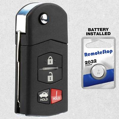 For 2005 2006 2007 2008 Mazda 6 Sedan RX-8 Keyless Entry Flip Remote Key Fob 