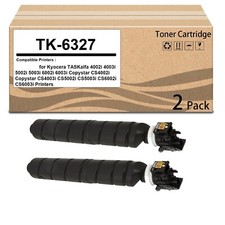 2 Pack TK-6327 Toner Cartridge Use for Kyocera TASKalfa 4002i 4003i 5002i 5003i