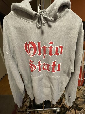 Champion Reverse Weave Hoodie Sweatshirt Ohio State OLD Champion Reverse Weave Hoodie Sweatshirt Ohio State OLD