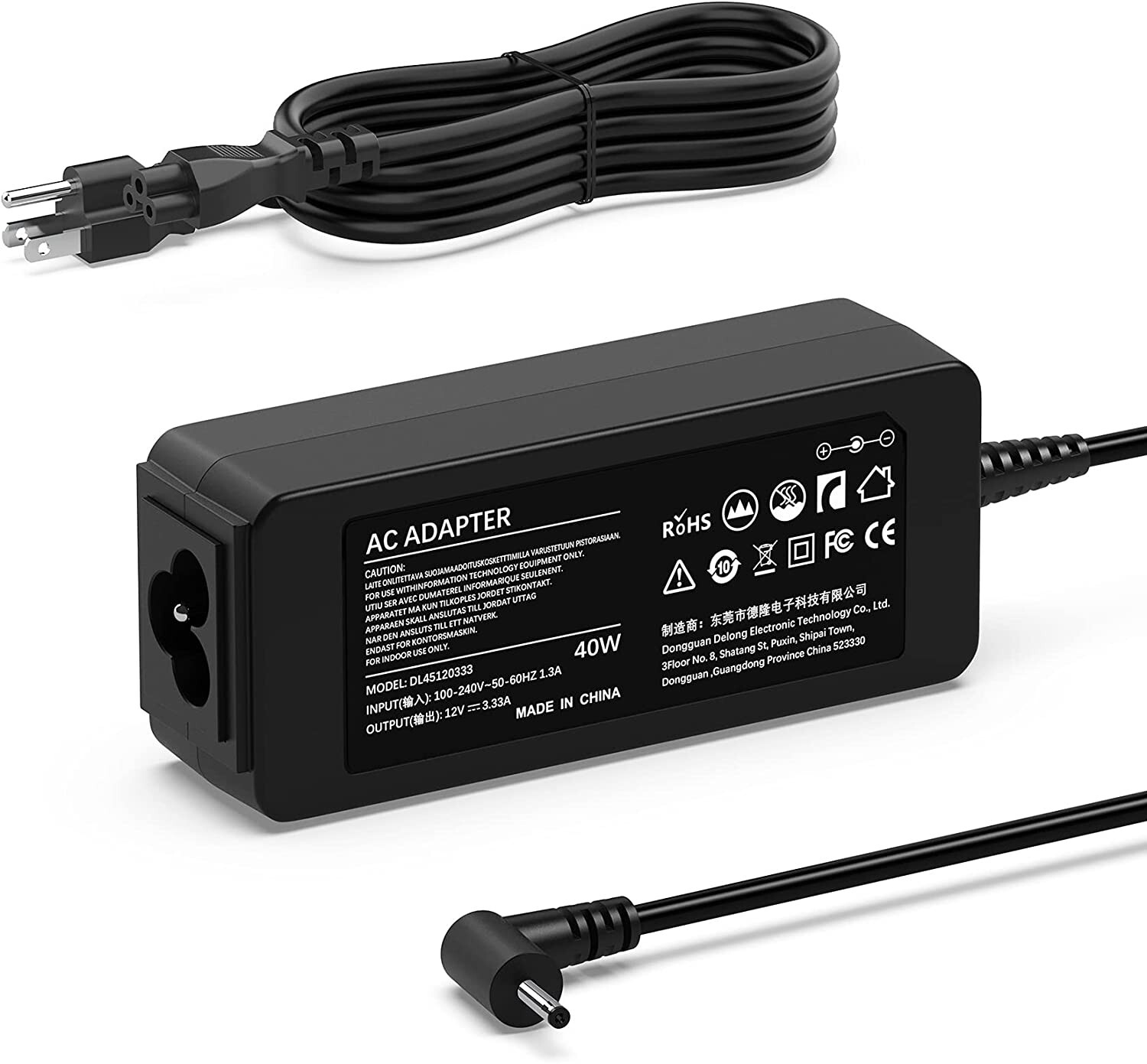 40W 12V 3.33A AC Adapter Charger for Samsung 11.6