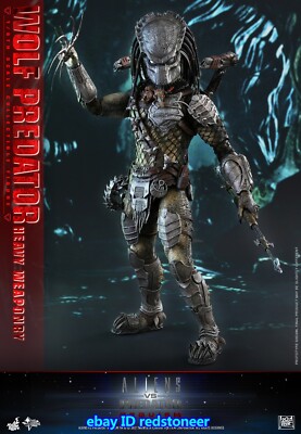 Hiya Toys WOLF PREDATOR 2体セット出品 Alien vs Predator Requiem Battle Damage Wolf Predator Figure Hiya