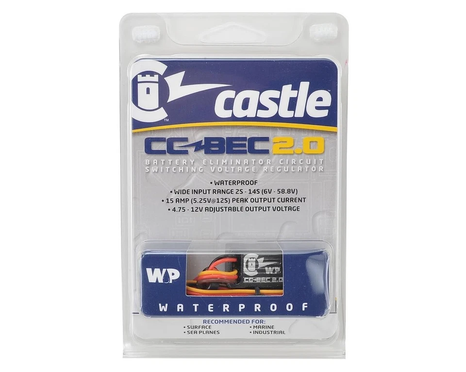Castle Creations BEC 2.0 Waterproof BEC Voltage Regulator (15 Amp) - Image 2 of 2