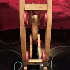 VTG Rare 60-70s Handcrafted Solid Painted Wood Rocking Horse Pull Toy 11”x12” — photo 5