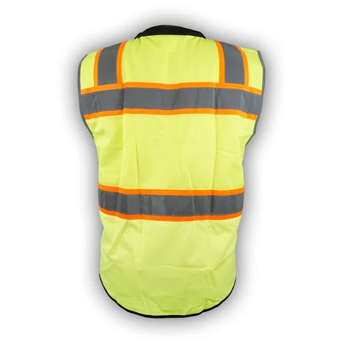 Surveyor Black/ Lime Two Tones Safety Vest, ANSI/ ISEA 107-2015/ Photo ID Pocket image 4