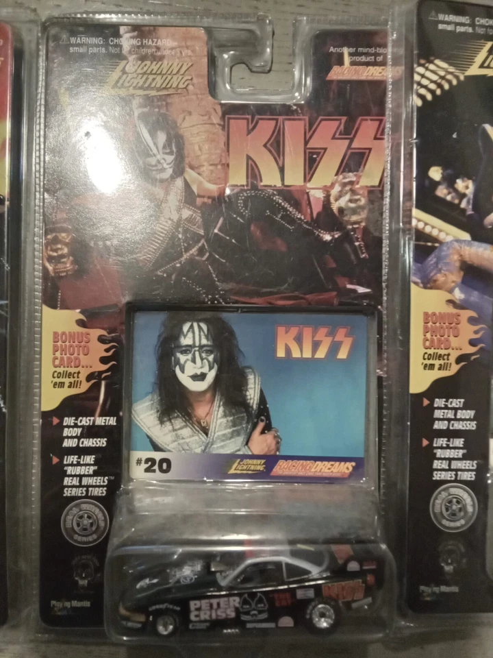 KISS-Johnny Lightning Racing Dreams 3 coches diecast + KISS BOBBLEHEAD (LOTE) Foto 2 de 4