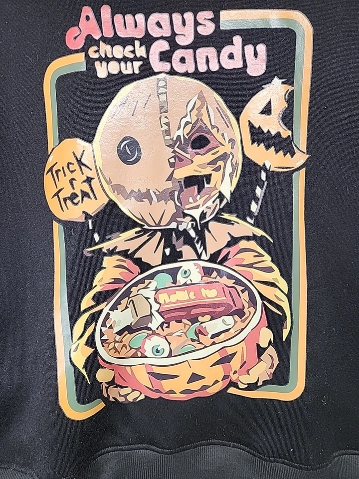 Sudadera Halloween Truco R Tratar Siempre Revisa Tus Caramelos Miedo Talla MEDIANA Foto 2 de 4