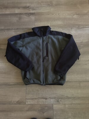 Mountain Hardwear Green Black PolarTec Fleece Full Zip Jacket - UNIS 8
