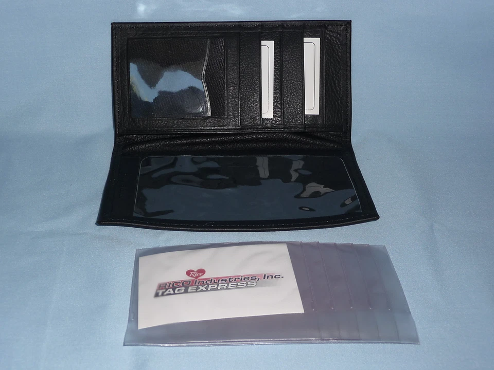 ARIZONA DIAMONDBACKS  Embroidered Leather CHECKBOOK   New in Tin Box!    black + - Image 3 of 4