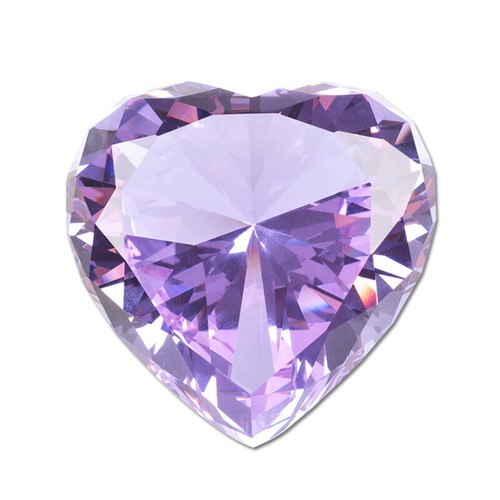 VALENTINE Diamond Crystal Facet Heart Paperweight Glass Sculpture Love Wedding - Bild 20 von 58