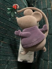 Bath & and Body Works Mistletoe Mouse Purple Sweater Wallflower Plug In Diffuser