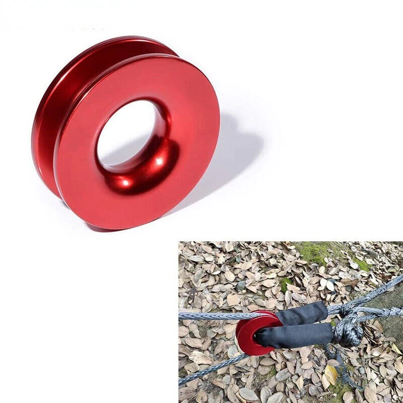 Winch Snatch Recovery Ring 41000 lbs Fits For Soft Shackle ATV UTV Rcovery Red X Foto 4 de 4