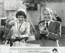 1979 Press Photo Audrey Hepburn James Mason in "Sidney Sheldon's Bloodline"