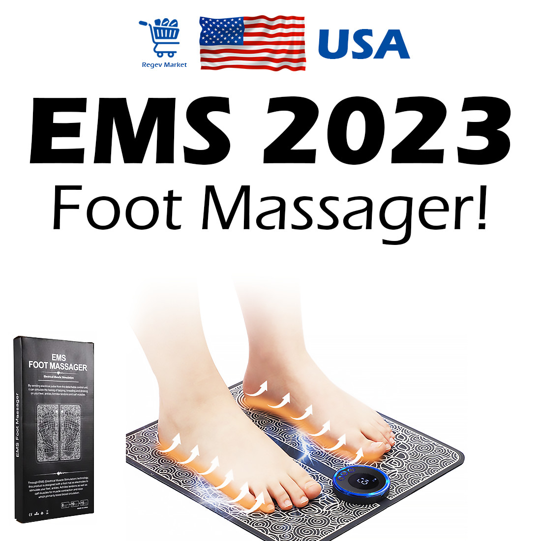 2023 Ems Foot Massager Nooro Neuropathy Feet for Circulation and Pain