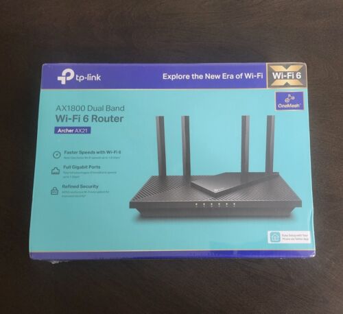 Tp-Link AX1800 Wifi 6 Router (Archer AX21) – Dual Band Wireless Internet Router - Afbeelding 1 van 2