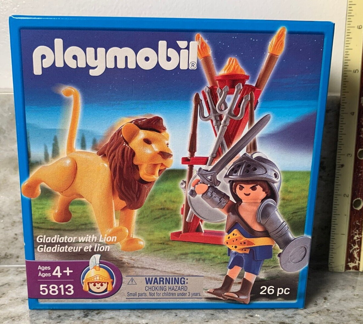 Vintage 2006 Playmobil 5813 Gladiator With Lion 26 Pc Set | eBay