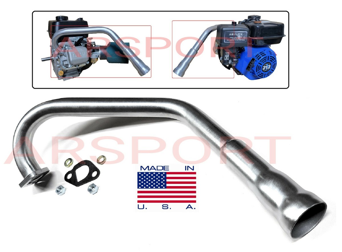 Drift Trike Exhaust Pipe Header Predator 212cc, GX160 / GX200