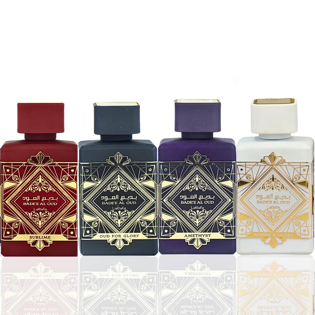 Lattafa Perfumes Bade'e Al Oud Unisex 4 Piece Eau de Parfum Gift