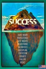 SUCCESS! MADE IN USA! METAL SIGN 8X12 INSPIRATIONAL MOTIVATIONAL OFFICE MAN CAVE