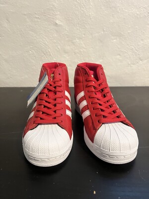 Adidas Unisex Pro Model 789002 Red White Lace Up casual Sneakers Sz 4 NWT |  eBay
