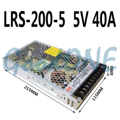 1PCS New MEAN WELL LRS-200-5 Switching Power Supply