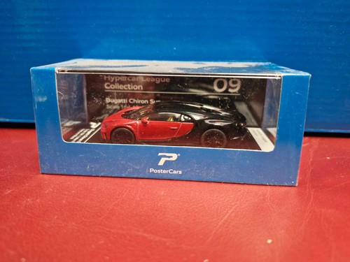 Lot of 12 Poster Cars Pagani McLaren Koenigsegg Bugatti Hypercar League MB 1/64 - Picture 15 of 18