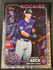 2024 Topps Update US198 Jordan Beck RC SILVER FOILBOARD Super Box SP. Rockies