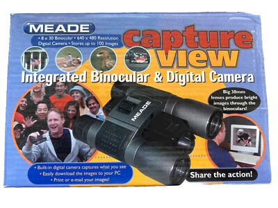 Meade 8x30 Capture View Integrated Binocular & Digital Camera CVB1002